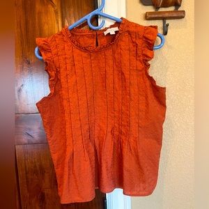 Loft size medium copper eyelet shirt